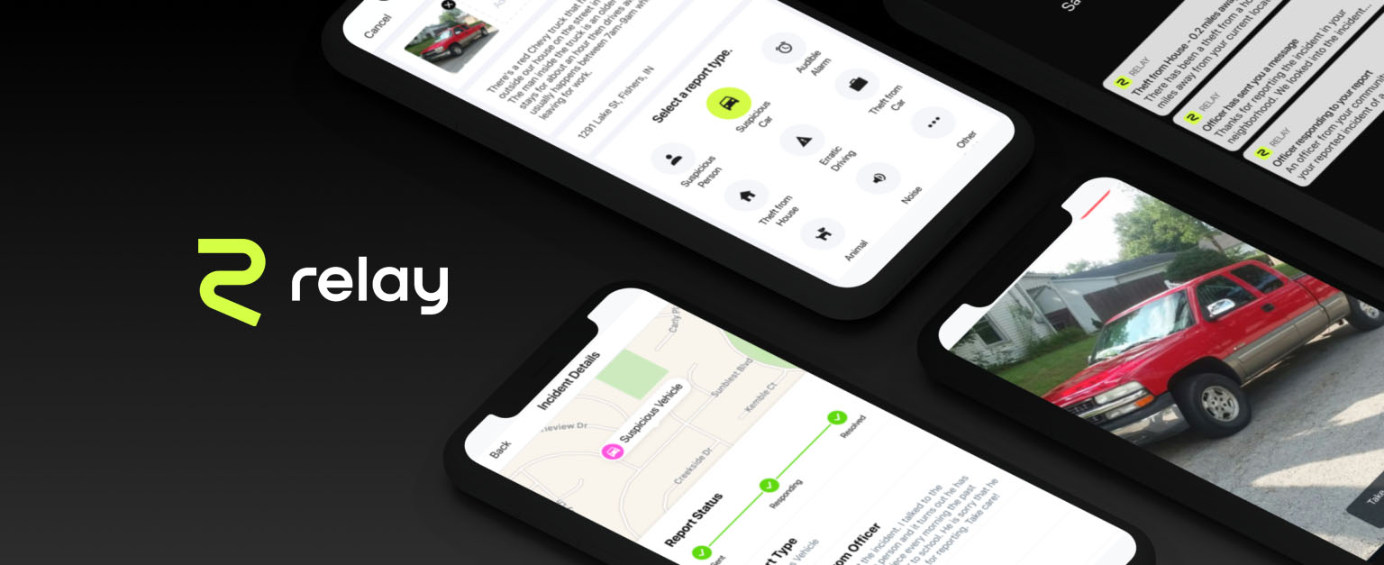 Relay app on device screens